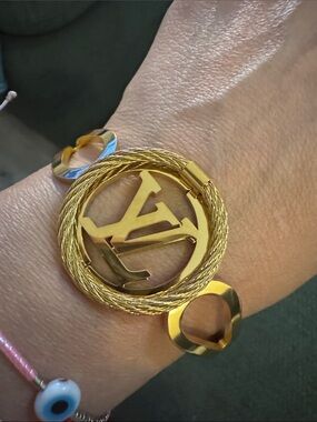 Gold-Tone Medallion Bracelet
